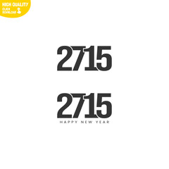 Creative Happy New Year 2715 Logo Design