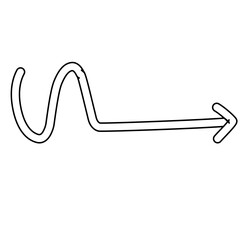 hand drawn arrow sign