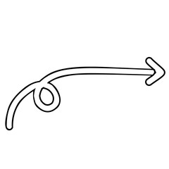 hand drawn arrow sign