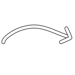 hand drawn arrow sign