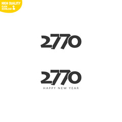 Creative Happy New Year 2770 Logo Design