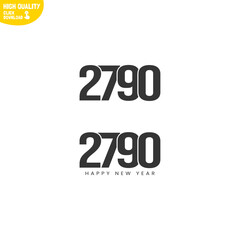 Creative Happy New Year 2790 Logo Design
