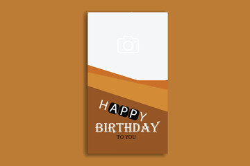 birthday story  social media post template modern story 
