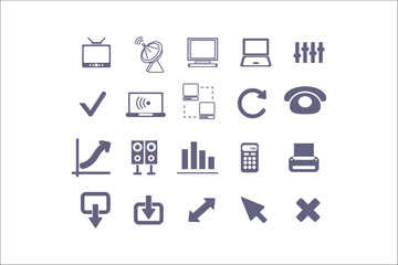 Professional Business Icons Collection for Elegant Designs