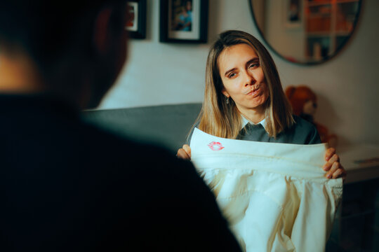 Wife Confronting her Husband About Infidelity Issues. Couple in a quarrel about infidelity and divorce proposal 
