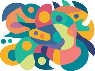 colorful abstract art for background and wallpaper