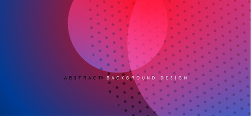 Abstract tech circles vector background, technology digital bubbles