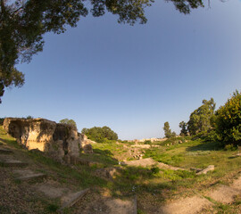 ancient  nikopolis preveza greece ruins of ancient christian church