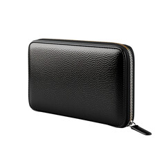 Naklejka premium Zip-around Wallet isolated on white background ,photo realistic 