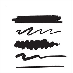 black and white brush