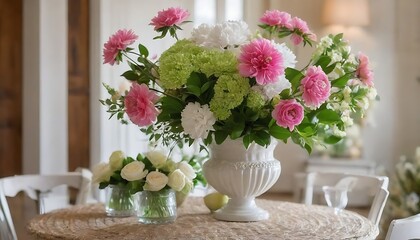 Fototapeta na wymiar bouquet of flowers on the table