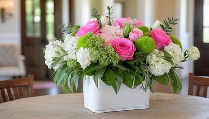 bouquet of flowers on the table