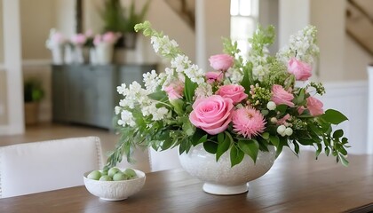 bouquet of flowers on the table