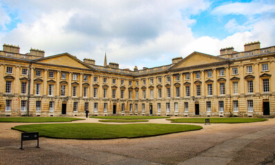 The view of the Queen's College of Oxford University