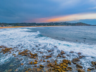 Sunrise Rocks at the Seaside
