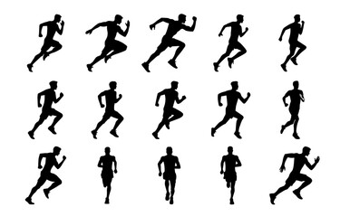 RUNNING MEN SILHOUETTE