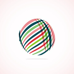 Abstract circle logo - minimalist emblem, timeless and universal shape of circle. Unique logo represent range of brands and concepts, encapsulating simplicity and creativity in single, iconic image