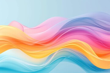 Fototapeta premium Abstract wave background, AI generative 