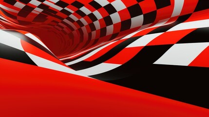 Obraz premium color graphic red background illustration vibrant bold, abstract minimalist, texture digital color graphic red background