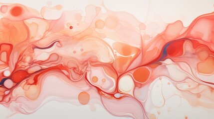 isolated fluid acrylic swirls in various hues on a white background, highlighting the organic and captivating patterns of this visually stunning art piece.