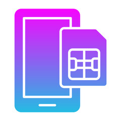 Obraz premium Phone Sim Icon