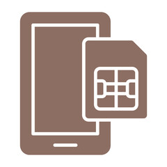 Obraz premium Phone Sim Icon