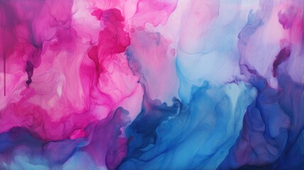 flowing elegance of magenta and azure. fluid art pattern perfect for decorative backgrounds, stylish branding, and unique fabric prints - obrazy, fototapety, plakaty