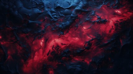 molten lava flow colliding with deep sea currents. dynamic red and blue abstract. ideal for bold advertising, artistic prints, and digital media - obrazy, fototapety, plakaty
