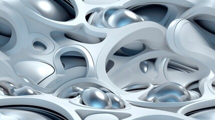 the future, 3d realistic abstract design.