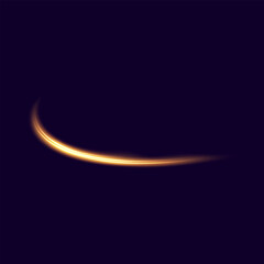 Gold magic spirals with sparkles. Golden light effect. Glitter particles with lines. Swirl effect. Gold glowing shiny lines. Vector blue light effect, neon speed motion curve. Speed ​​line.Vector.