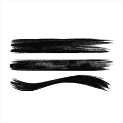 set of brush strokes