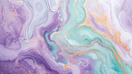 Light purple, mint, & butter marble background