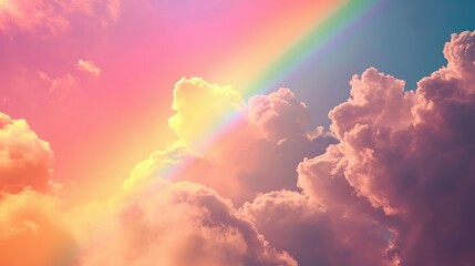 Rainbow Sky natural background