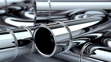 perfect stainless steel industry, bars, pipes, coils - obrazy, fototapety, plakaty