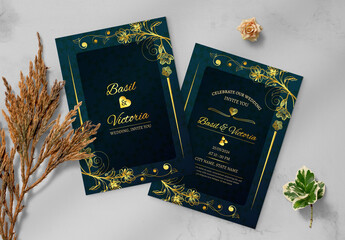 Luxury Wedding Invitation Card - Powered by Adobe