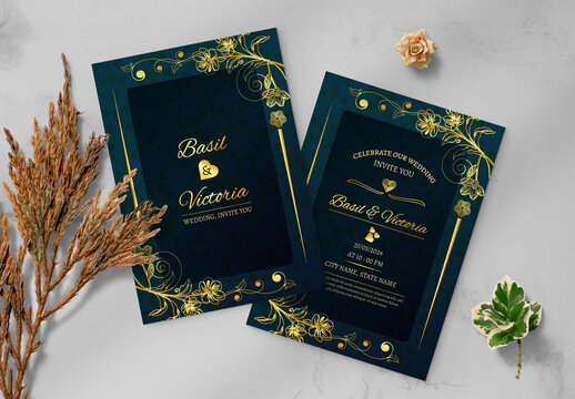 Luxury Wedding Invitation Card