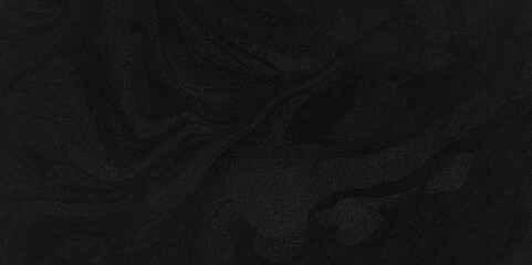 Grunge dark black blackboard and chalkboard rough background. Panorama dark grey black slate background or texture. Vector black concrete texture. Stone wall background.
