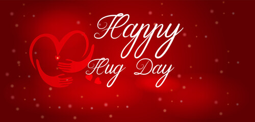 Fototapeta na wymiar Happy Hug Day wallpapers and backgrounds you can download and use on your smartphone, tablet, or computer.