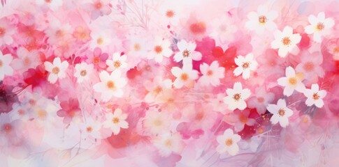 Obraz na płótnie Canvas pink and white flowers background valentines