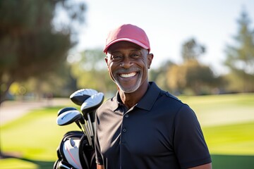 man playing golf - Powered by Adobe