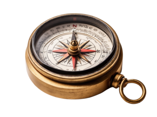 compass isolated on a transparent background