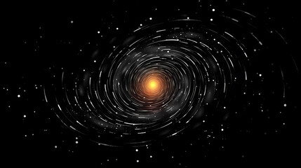 Abstract geometric background, technological lines background and light effects, 3D rendering