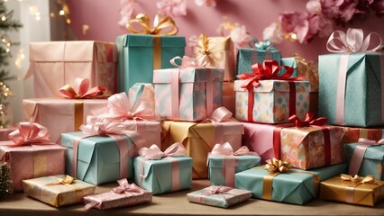 Birthday party gift boxes