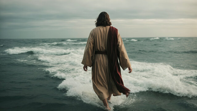 Jesus walking on the sea - Christian Concepts come to life