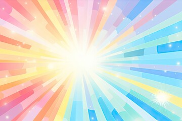Glitter pastel colors sparkling light rays bokeh festive elegant abstract background.