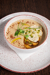 mushroom cream soup with cream