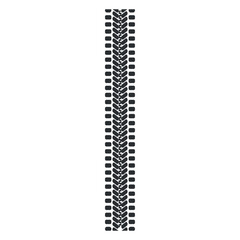 Sample of car tire pattern on white background