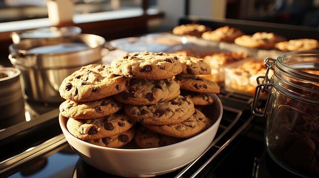 Photorealistic detailed image of Various types of Food, Generative Ai. 