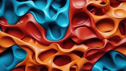 Colorful scientific concepts polymer plastic abstract background.