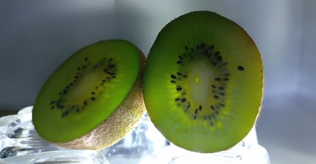 kiwi fruit on a plate